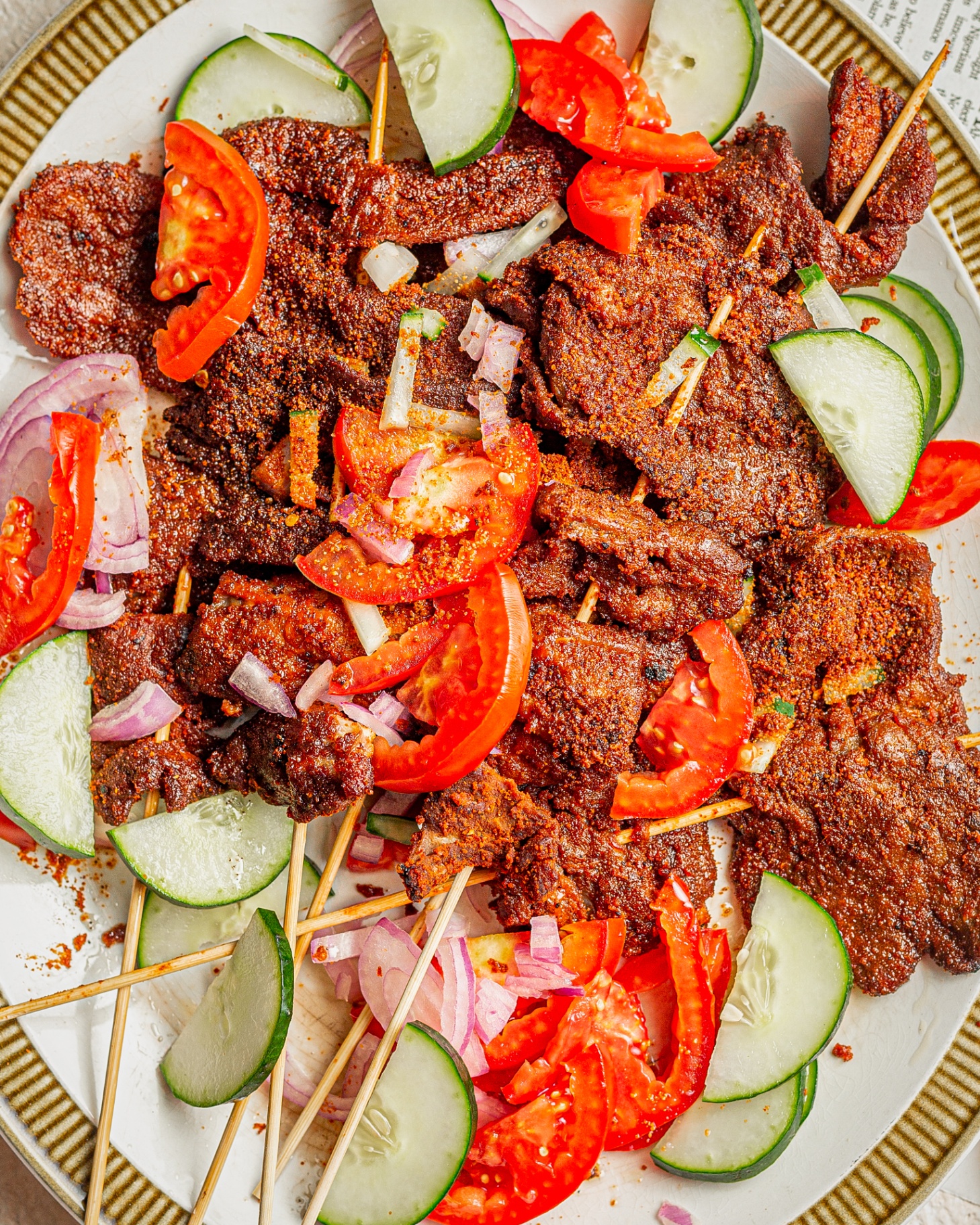Suya (Spicy Grilled Beef Skewers) — Nigerian snack recipe