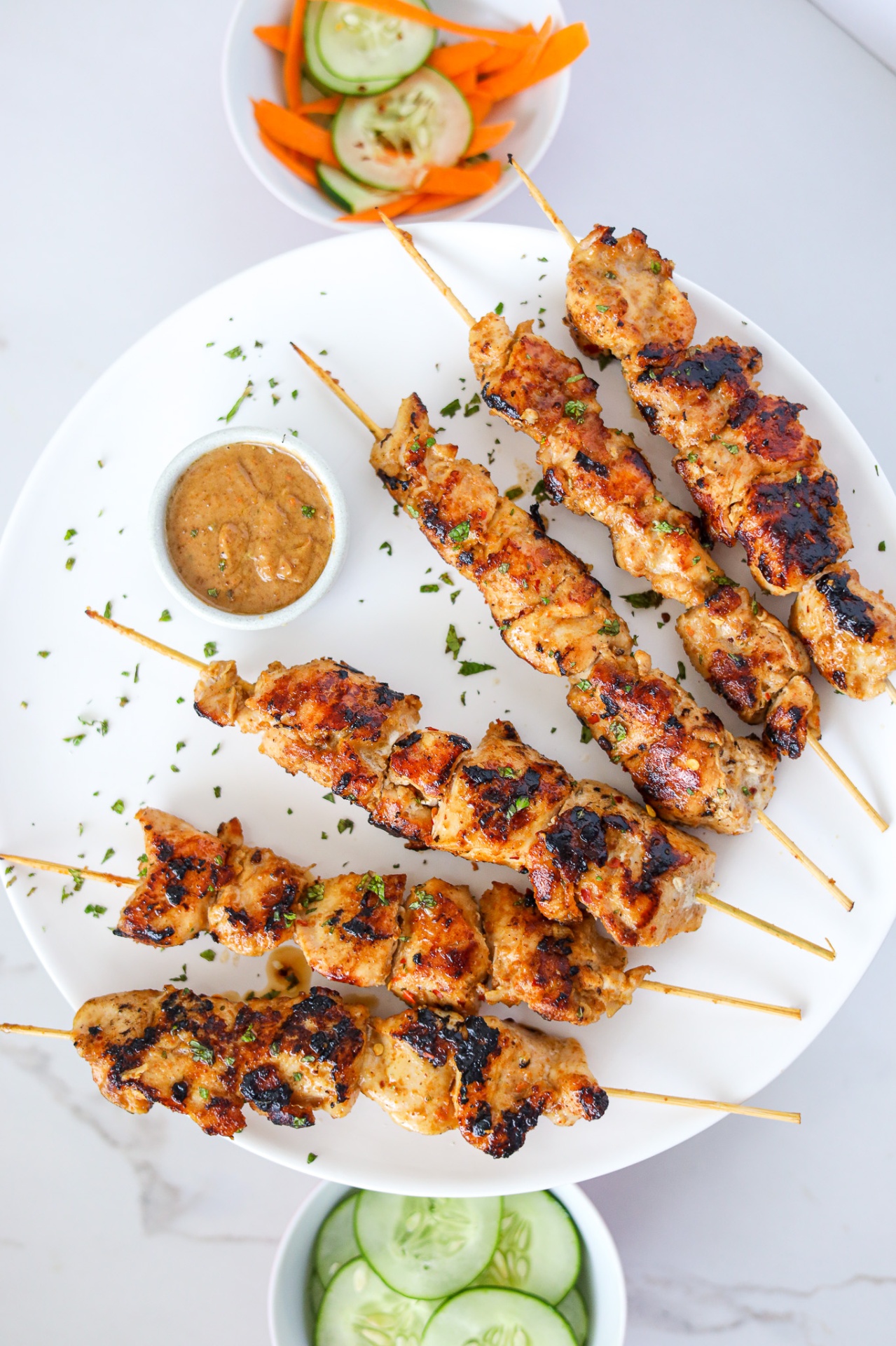Chicken Skewers with Peanut Sauce — Nigerian chicken & poultry recipe